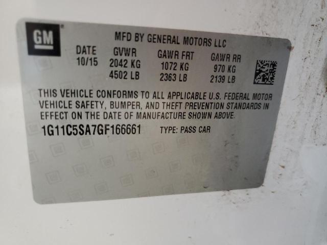 1G11C5SA7GF166661 - 2016 CHEVROLET MALIBU LIM LT 白色 照片 13