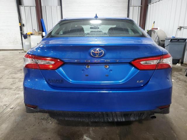 4T1B11HK9KU223243 - 2019 TOYOTA CAMRY L BLUE photo 6