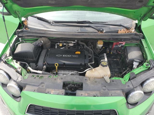1G1JC5SH1E4235981 - 2014 CHEVROLET SONIC LT მწვანე ფოტო 11