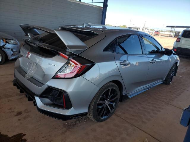 SHHFK7H46MU227669 - 2021 HONDA CIVIC SPORT ვერცხლისფერი ფოტო 3