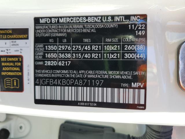 4JGFB4KB0PA871197 - 2023 MERCEDES-BENZ GLE 350 4MATIC WHITE photo 13