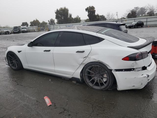 5YJSA1E57NF459485 - 2022 TESLA MODEL S WHITE photo 2