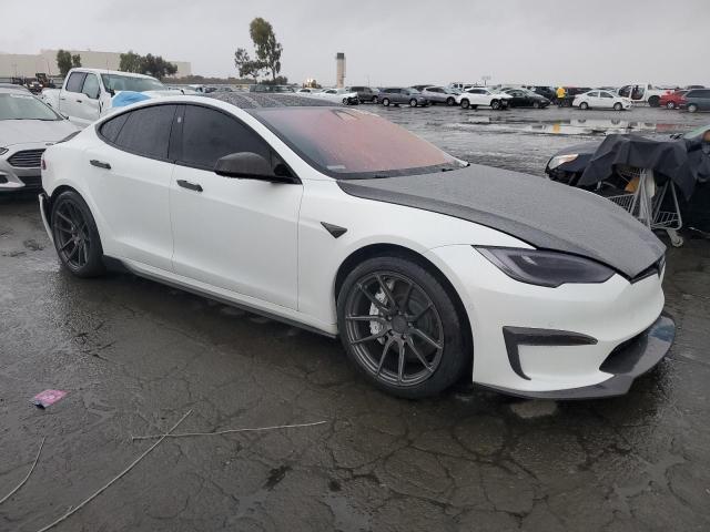 5YJSA1E57NF459485 - 2022 TESLA MODEL S WHITE photo 4