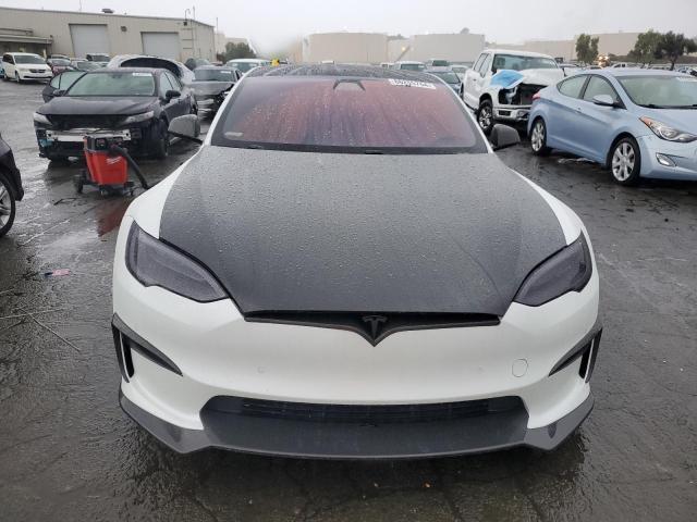 5YJSA1E57NF459485 - 2022 TESLA MODEL S WHITE photo 5