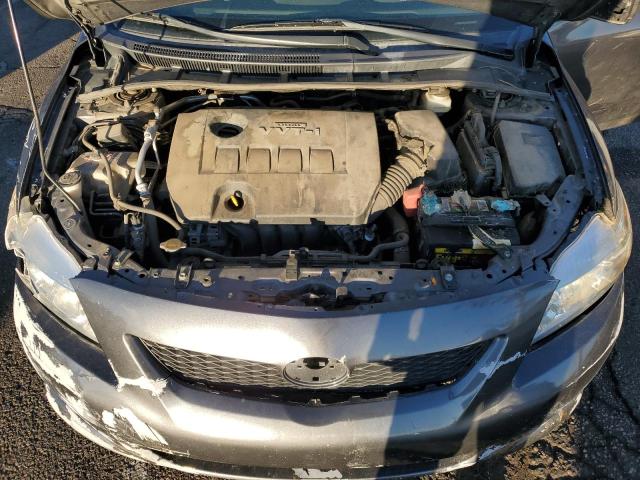 JTDBU4EE8AJ086467 - 2010 TOYOTA COROLLA BASE GRAY photo 11
