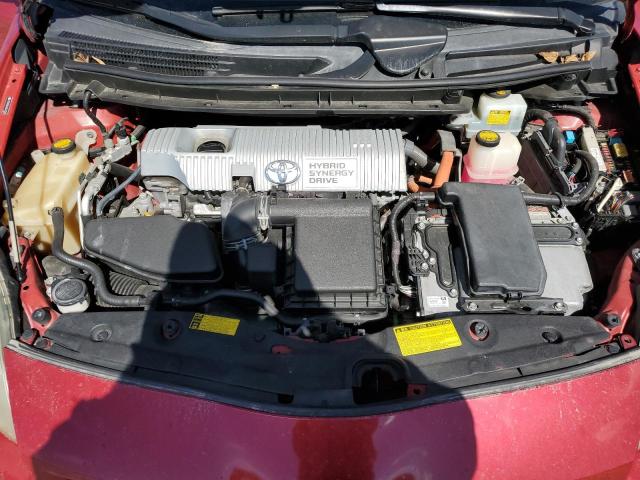 JTDKN3DU3A0241285 - 2010 TOYOTA PRIUS Қызыл фото 11