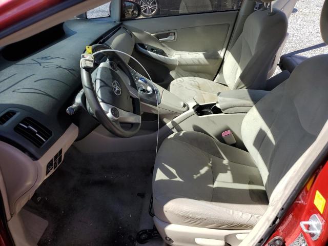 JTDKN3DU3A0241285 - 2010 TOYOTA PRIUS Қызыл фото 7