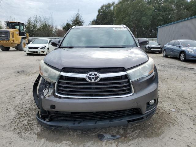 5TDKKRFH5GS149693 - 2016 TOYOTA HIGHLANDER XLE GRAY photo 5