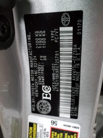 4T1G11BK9RU125791 - 2024 TOYOTA CAMRY SE NIGHT SHADE GRAY photo 12