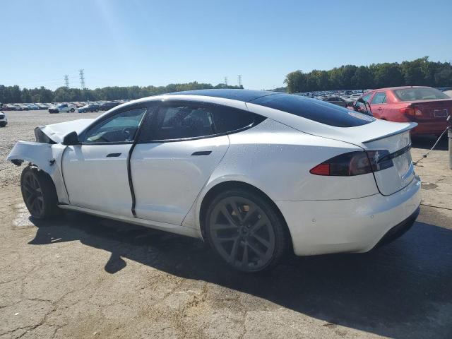5YJSA1E60MF437237 - 2021 TESLA MODEL S Beyaz fotoğraf 2