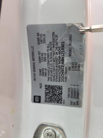 1GCHSCEA6N1218901 - 2022 CHEVROLET COLORADO LT WHITE photo 12