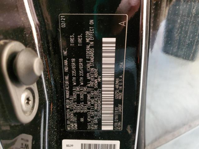 5TDGZRBH0MS533772 - 2021 TOYOTA HIGHLANDER XLE BLACK photo 14