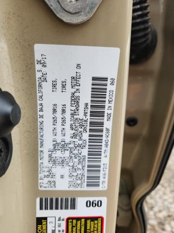 3TMDZ5BN1HM033868 - 2017 TOYOTA TACOMA DOUBLE CAB 棕色 照片 12