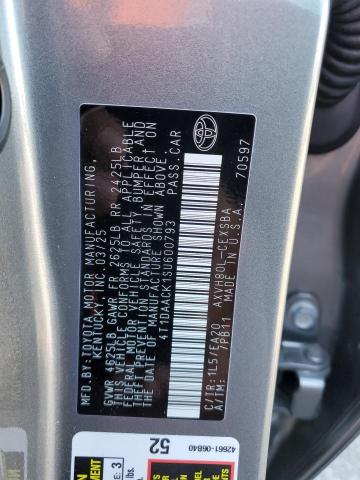 4T1DAACK1SU600793 - 2025 TOYOTA CAMRY XSE 灰色 照片 12