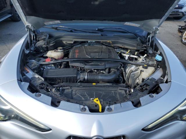 ZASFAKBN6J7B80502 - 2018 ALFA ROMEO STELVIO TI SILVER photo 12