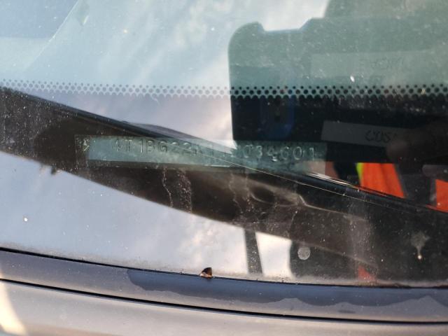 4T1BG22K11U034601 - 2001 TOYOTA CAMRY CE GRAY photo 12