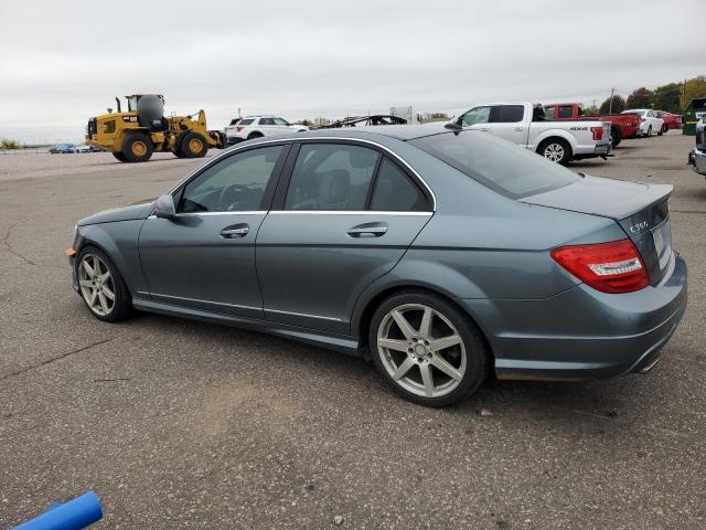 WDDGF8BB7CA713749 - 2012 MERCEDES-BENZ C 300 4MATIC BLUE photo 2