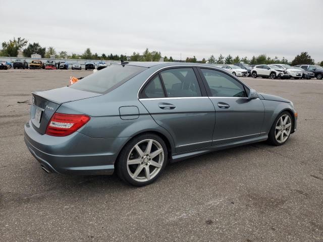 WDDGF8BB7CA713749 - 2012 MERCEDES-BENZ C 300 4MATIC BLUE photo 3