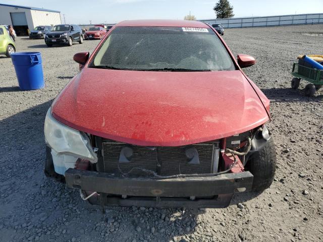 4T1BF1FK6CU564671 - 2012 TOYOTA CAMRY BASE წითელი ფოტო 5