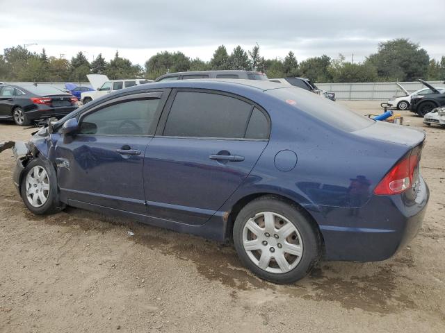1HGFA15598L012533 - 2008 HONDA CIVIC LX BLUE photo 2