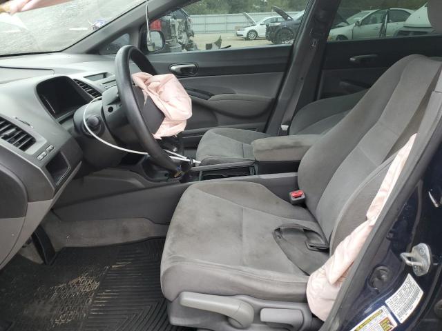 1HGFA15598L012533 - 2008 HONDA CIVIC LX BLUE photo 7