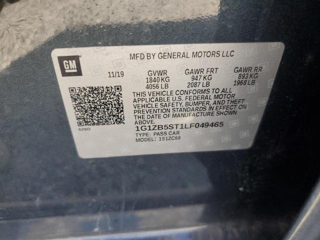1G1ZB5ST1LF049465 - 2020 CHEVROLET MALIBU LS BLUE photo 13