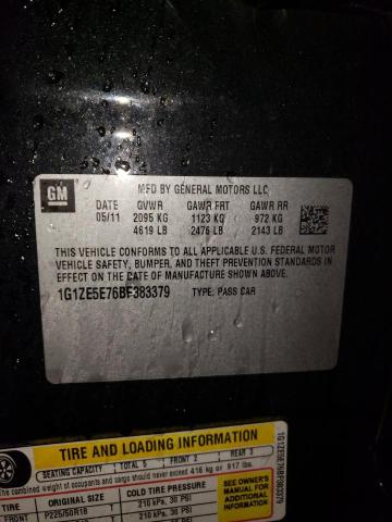 1G1ZE5E76BF383379 - 2011 CHEVROLET MALIBU LTZ 石墨色 照片 12