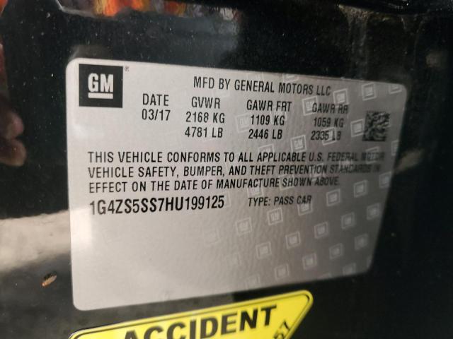 1G4ZS5SS7HU199125 - 2017 BUICK LACROSSE PREMIUM 黑色 照片 12