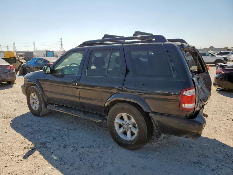 JN8DR09XX4W800416 - 2004 NISSAN PATHFINDER LE BLACK photo 2