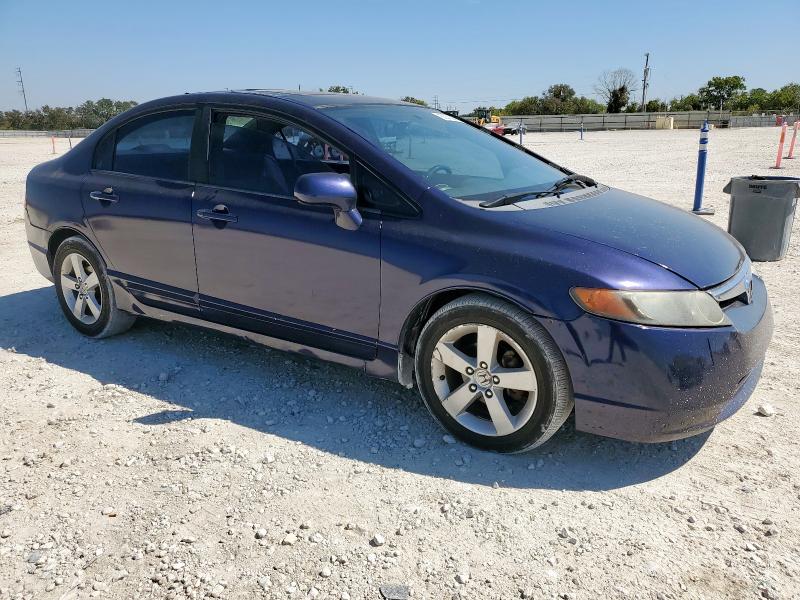 1HGFA168X8L032766 - 2008 HONDA CIVIC EX BLUE photo 4