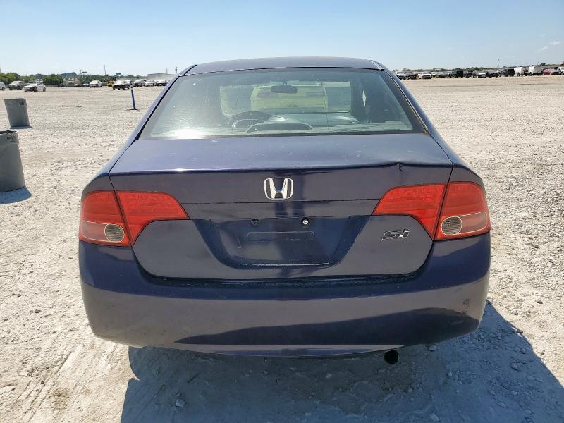 1HGFA168X8L032766 - 2008 HONDA CIVIC EX BLUE photo 6