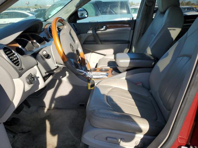 5GALVBED9AJ104182 - 2010 BUICK ENCLAVE CXL RED photo 7