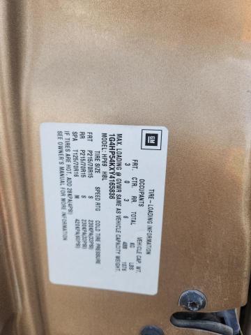 1G4HP54KXY4165836 - 2000 BUICK LESABRE CUSTOM TAN photo 12