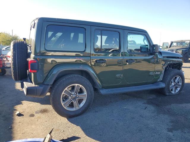 1C4HJXEN4MW659246 - 2021 JEEP WRANGLER U SAHARA GREEN photo 3