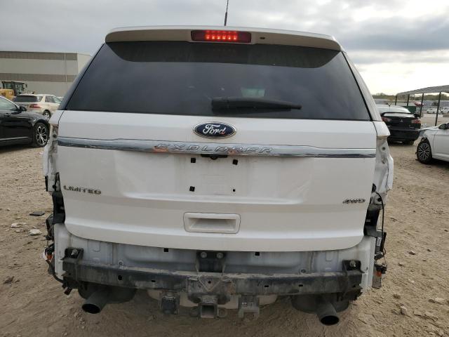 1FMHK8F8XCGA64272 - 2012 FORD EXPLORER LIMITED WHITE photo 6