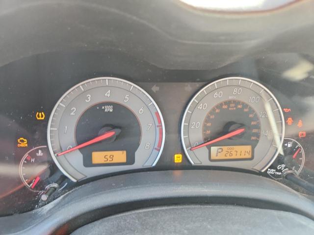 1NXBU4EEXAZ330047 - 2010 TOYT COROLLA BASE GRAY photo 9