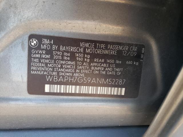 WBAPH7G59ANM52287 - 2010 BMW 3 SERIES I Boz foto 12