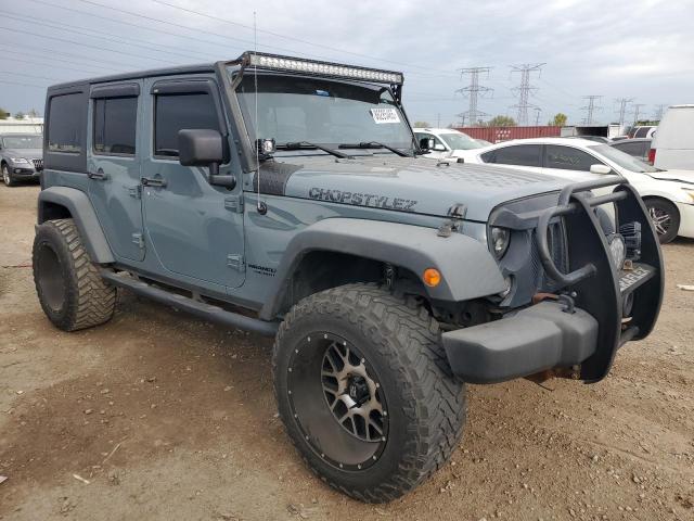 1C4BJWDG3EL176935 - 2014 JEEP WRANGLER U SPORT GRAY photo 4