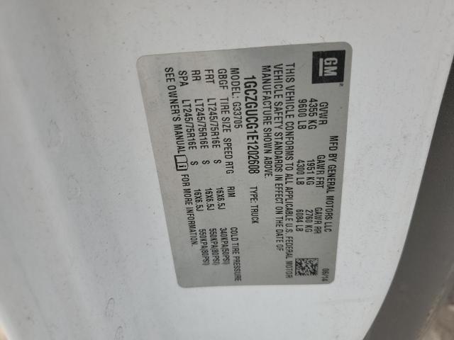 1GCZGUCG1E1202608 - 2014 CHEVROLET EXPRESS G3 Weiß Foto 12