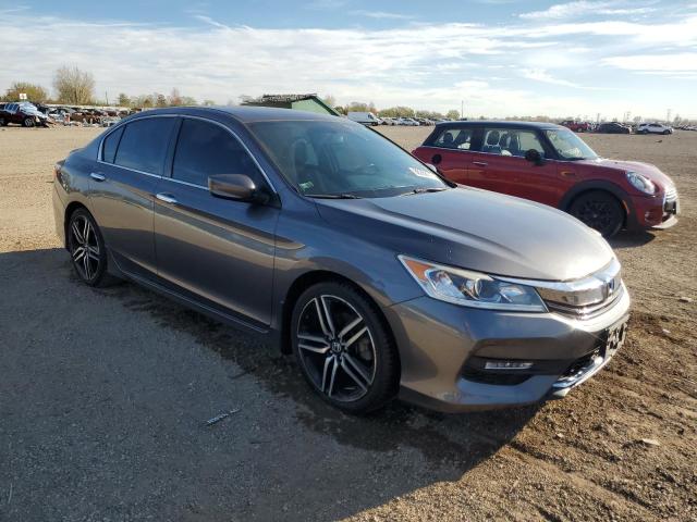 1HGCR2F5XGA184970 - 2016 HONDA ACCORD SPORT GRAY photo 4
