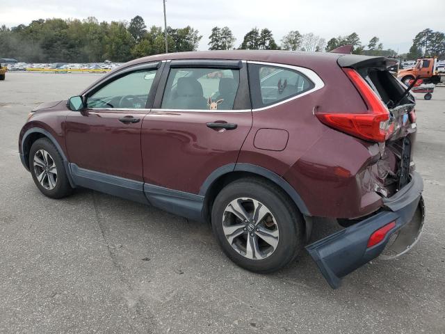 2HKRW5H36JH425079 - 2018 HONDA CR-V LX BURGUNDY photo 2