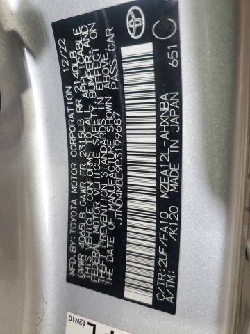 JTND4MBE9P3199687 - 2023 TOYOTA COROLLA SE 银色 照片 13