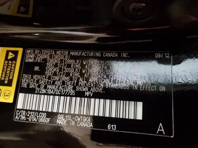 2T2BK1BA7DC177795 - 2013 LEXUS RX 350 BASE Qara foto 13