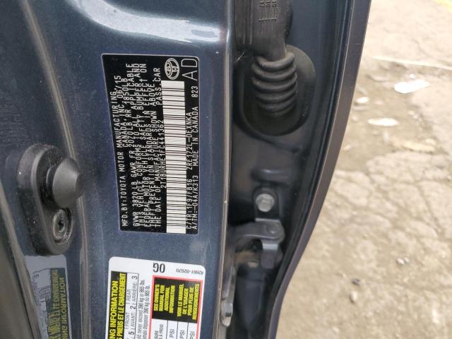 2T1BURHE1FC441362 - 2015 TOYOTA COROLLA L 灰色 照片 12