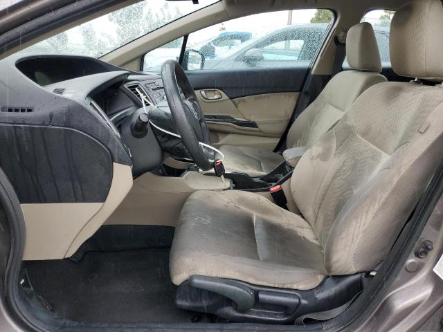 19XFB2F56FE096350 - 2015 HONDA CIVIC LX GRAY photo 7