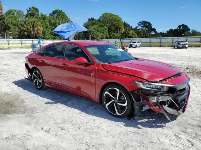 1HGCV1F3XKA011396 - 2019 HONDA ACCORD SPORT Қызыл фото 4