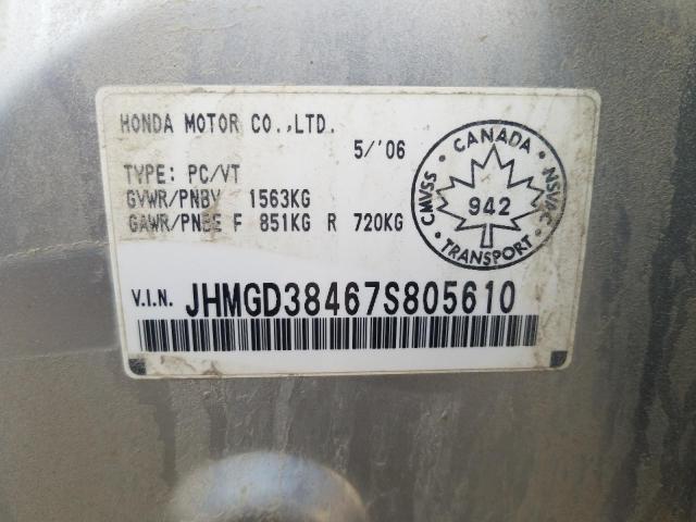 JHMGD38467S805610 - 2007 HONDA FIT Gümüş foto 12