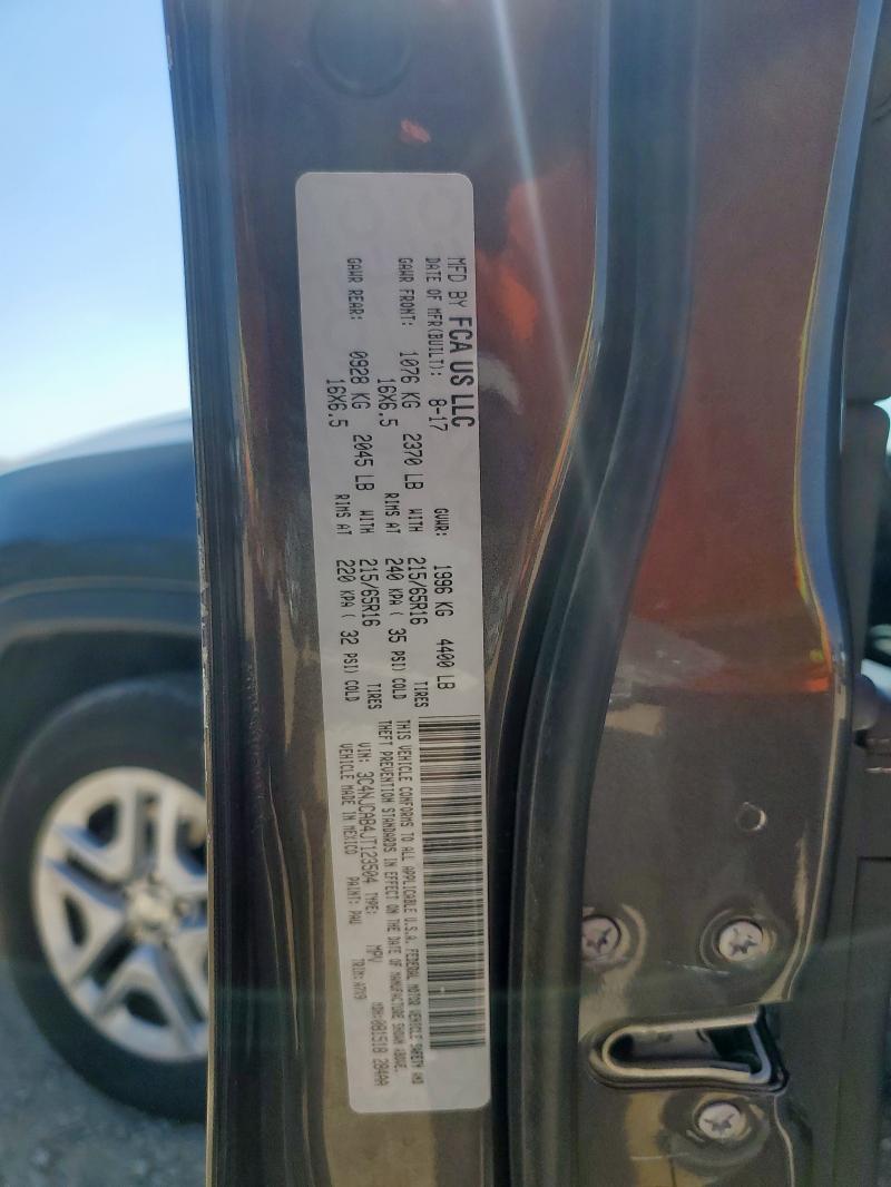 3C4NJCAB4JT123504 - 2018 JEEP COMPASS SPORT GRAY photo 12