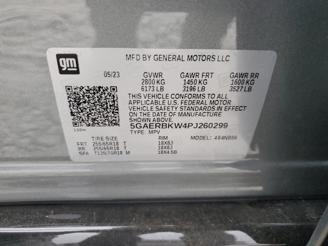 5GAERBKW4PJ260299 - 2023 BUICK ENCLAVE ESSENCE 灰色 照片 13