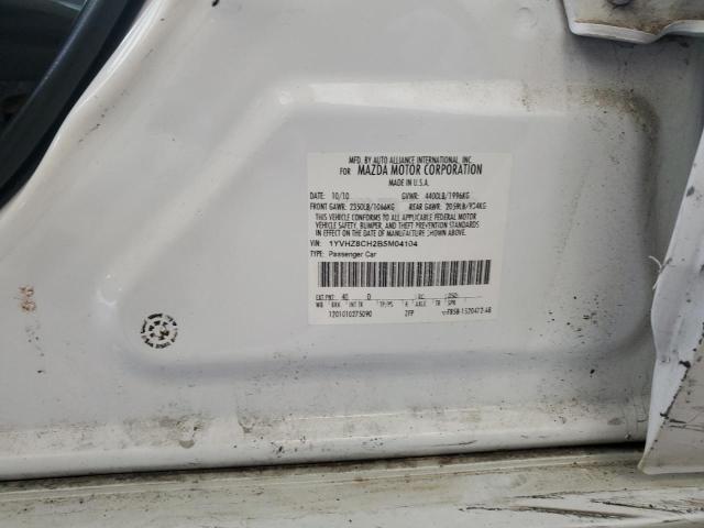 1YVHZ8CH2B5M04104 - 2011 MAZDA 6 I Ақ фото 12